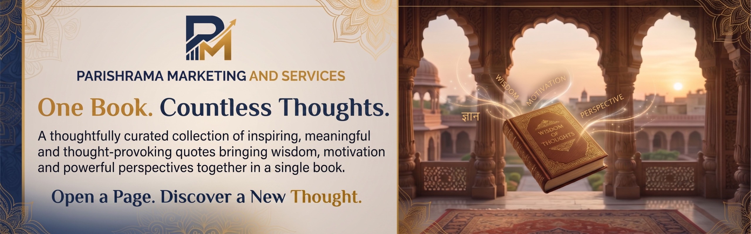Treasure of Precious Knowledge — One Book. Countless Thoughts. A thoughtfully curated collection of inspiring, meaningful and thought-provoking quotes bringing wisdom, motivation and powerful perspectives together in a single book. Open a Page. Discover a New Thought.