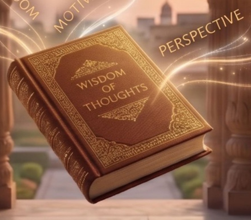 Treasure of Precious Knowledge — gold-embossed hardcover book of 100 inspirational quotes